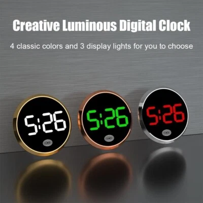 1 Mini Car Dashboard Digital Clock Stick-On Watch Accessories Truck Boat Vehicle - Image 1 of 4
