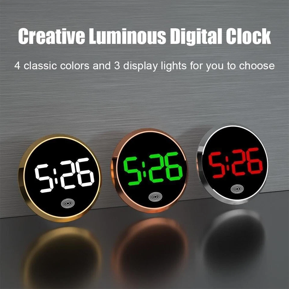 1 Mini Car Dashboard Digital Clock Stick-On Watch Accessories Truck Boat Vehicle - Image 1 of 4
