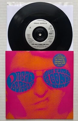 DREAD ZEPPELIN Your Time Is Gonna Come 1990 UK ORG 7" + Picture Sleeve 45 LED - Image 1 of 2