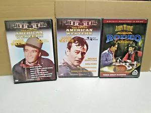 JOHN WAYNE WESTERNS 14 MOVIES 3 DVD'S - Picture 1 of 2