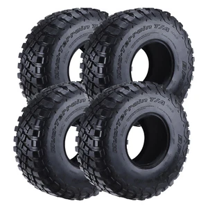 4Pcs 2.2" Rubber Wheel Tires Tyre for Axial SCX10 TRX4 D90 90046 1/10 RC Crawler - Picture 1 of 9