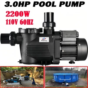 Swimming Pool Pump 3HP Pool Pump 110V 10038GPH Pond Spa Circulation Pump Filter - Picture 1 of 12