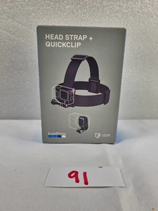 BRAND NEW GoPro Quick Clip Head Strap - Black (ACHOM-001) - Picture 1 of 2