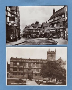 6 Shrewsbury Wyle Cop Butcher Row Fish Street Church Library RP pcs Ref R647 - Bild 1 von 3