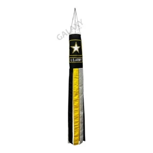 Army Windsock 5ft Long Shiny Poly Windsock / US Army Flag - Picture 1 of 2