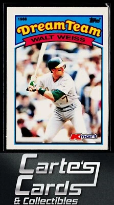 Walt Weiss 1989 Topps Kmart Dream Team #4 Oakland Athletics - Image 1 of 2