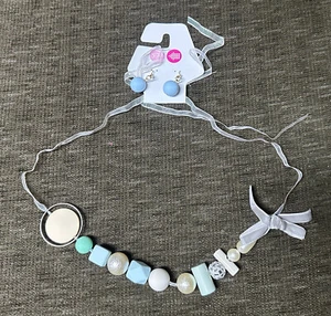 BEAUTIFUL NECKLACE WITH EAR RING ORNAMENT TO GO WITH COSTUMES BRAND NEW - Picture 1 of 3