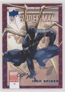 2018-19 Upper Deck Marvel Annual Blue Iron Spider #4 0e3