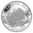 2013 Canada $20 The Bald Eagle: Mother Protecting Her Eaglets Pure Silver Coin