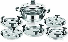2idli,2Dhokla,1PatraPlate Induction Steamer Cooker Kadai For Kitchen Essentials