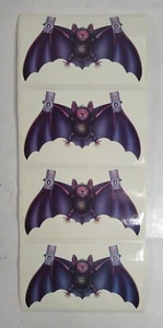 (NOS)Lot of 4 Vintage Coors Light Beer, Halloween Bat Stickers 4 1/4"W x 2 1/2"H - Picture 1 of 4