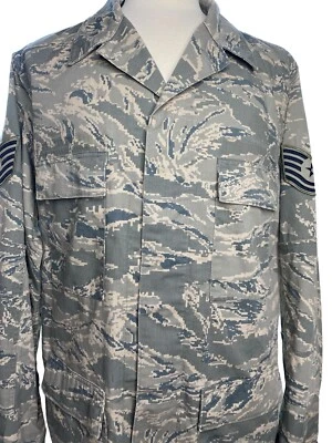 US Air Force Men Coat 48L Air Force Utility Camouflage  Long Sleeve Button-Up - Image 1 of 4