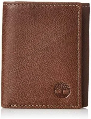 Men's Genuine Leather RFID Blocking Trifold Wallet Card Holder Gifts For Fathers - Image 1 of 4