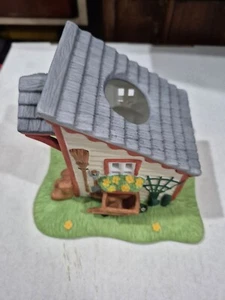 Garden Shed Cottage Tealight Candle Holder Village Country 5x6 in By PartyLite - Picture 1 of 5