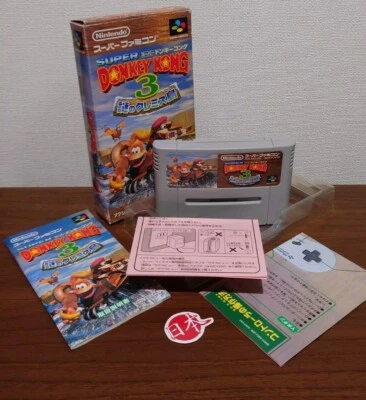 Donkey Kong 3 JAPAN Super Nintendo SNES NTSC-J Super Famicom FREE SHIPPING - Image 1 of 4
