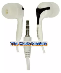 Wired 3.5mm In-Ear Stereo Earbuds Earphones Audio Headphones Headset White - Picture 1 of 4