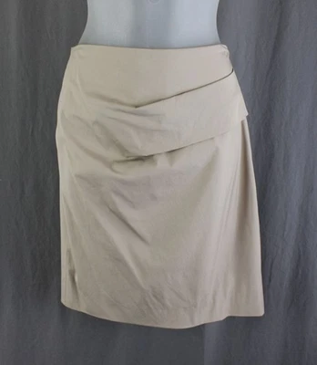 Minifalda Brunello Cucinelli para mujer caqui ligera plisada frontal 8 Foto 1 de 4