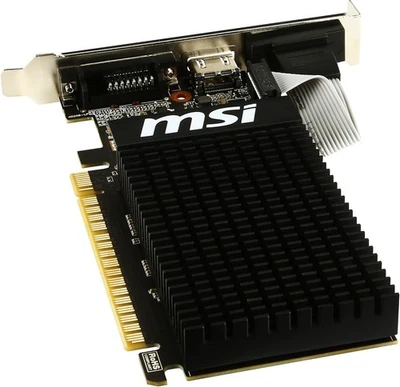 MSI GT 710 Low Profile 1GB GT-710-1GD3H-LP Graphics Card GPU Tested - Image 1 of 4