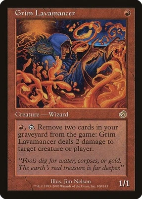 MTG Torment --- GRIM LAVAMANCER --- RARE! NM! Magic the Gathering! - Image 1 of 3