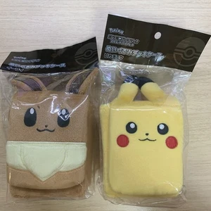 Pokemon Juego de Cartas Peluche Deck Caja Estuche Pikachu & Eevee Pokemon Center Japón NUEVO - Imagen 1 de 2