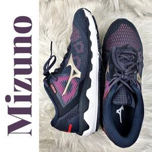 NWOB MIZUNO WOMEN’S WAVE HORIZON 5 VIOLET PLATINUM SIZE 10 - Picture 1 of 13