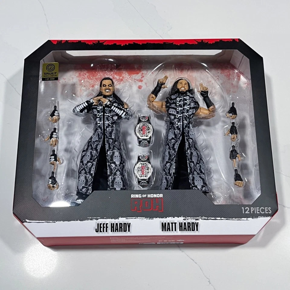 ROH Ring of Honor HARDY BOYZ Figure 1/3000 Jazwares Vault Exclusive AEW WWE WWF - Image 1 of 4