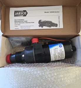 POMPA MACERATORE SIGILLATA AUTOADESCANTE ORIGINALE JABSCO 18590-2092 1-1/2" IN - 1" 12V - Foto 1 di 7