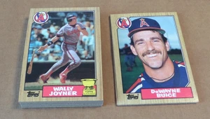 California Angels Wally Joyner 1987 Topps Team Set With Traded 35 Cards - Picture 1 of 1