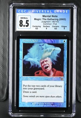 MENTAL NOTE Judgment Foil CGC 8.5 Q++ MTG [Nostalgium] - Image 1 of 2