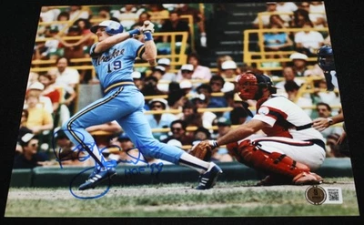 Robin Yount signed 8 x 10, Milwaukee Brewers, Beckett BAS - Image 1 of 3