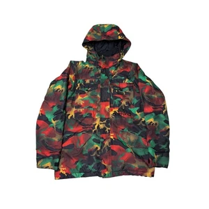 Burton Kids Camo Insulated Waterproof Snowboard Ski Jacket Hooded Size L - Picture 1 of 12