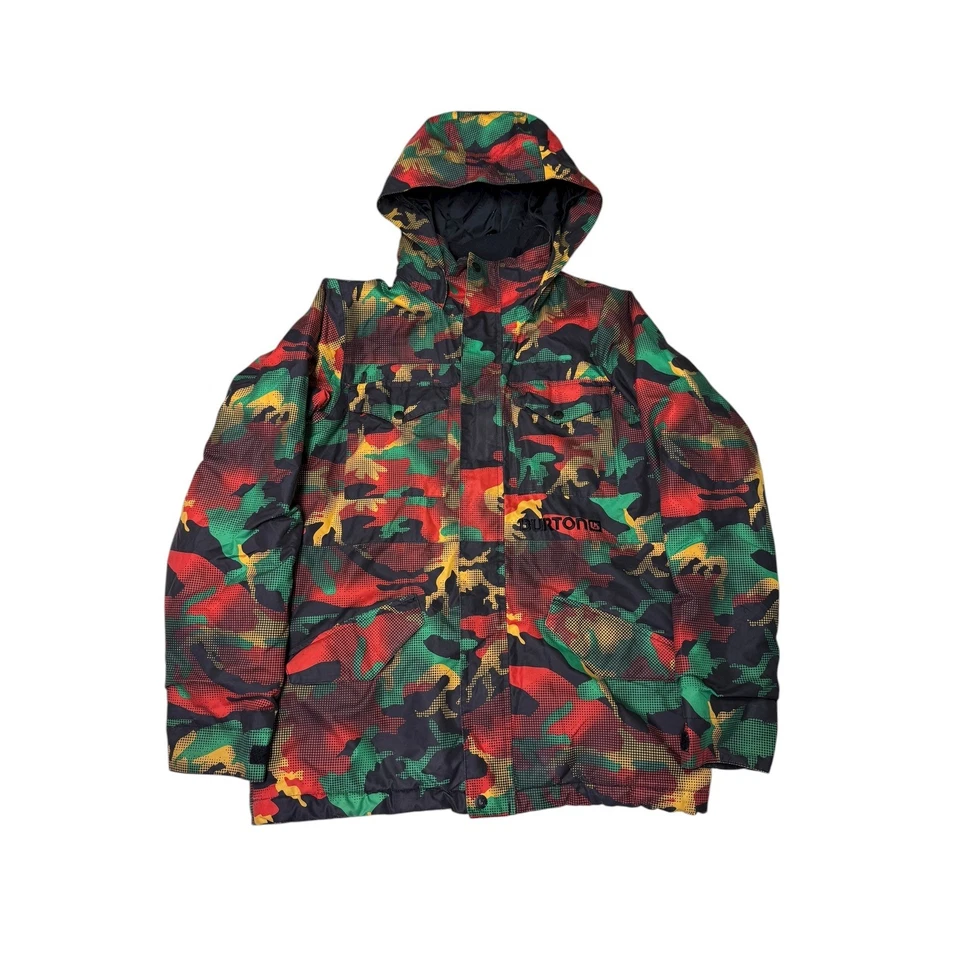 Burton Kids Camo Insulated Waterproof Snowboard Ski Jacket Hooded Size L - Image 1 of 4