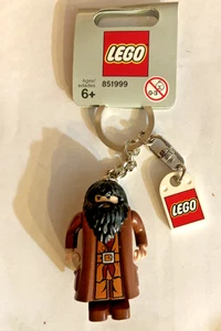Lego Harry Potter Rubeus Hagrid  Keychain #4514895 Grey tag Year 2007 - Picture 1 of 2