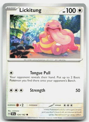 Pokemon Lickitung - Common SV05: Temporal Forces 124/162 LP - Image 1 of 2