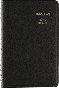 AT-A-GLANCE Registro di Registro Chilometraggio Auto, 3,75 x 6,12 Pollici, Nero (AAG80135... - Foto 1 di 10