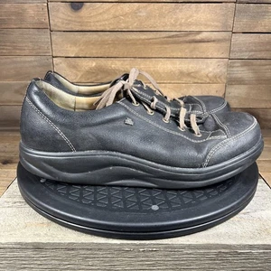 Finn Comfort Ikebukuro Oxford Black Nubuck Womens Size UK 7.5 US 10 NO INSOLES - Picture 1 of 10