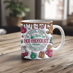 Christmas Themed Ceramic Mug – Hot Chocolate, Coffee & Movie Watching Gift Cup - Picture 1 of 3