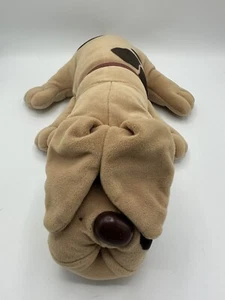 Rare Vintage Peek A Boo Pound Puppy 18” Dark Brown On Brown-Great Condition 1985 - Picture 1 of 9