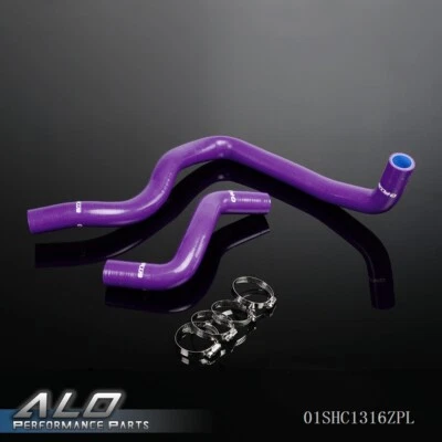 Manguera de radiador de silicona apta para 94-1997 Honda Accord/Prelude H22 97-01/F22 púrpura Foto 1 de 4