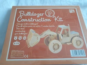Professor Puzzle Bulldozer Construction Kit Wooden Model - Picture 1 of 1