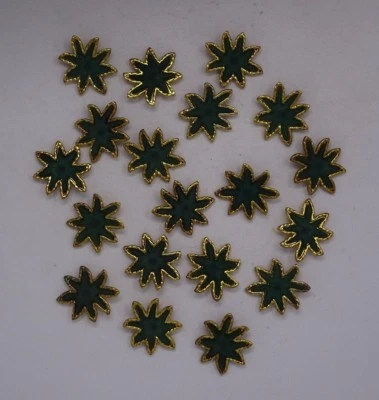 Vintage Starfish Gold & Green Shank Buttons 43mm Lot of 5 A214 - Image 1 of 4