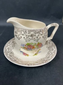 VTG Royal National Brotherhood Operative Potters # 5265 22k Gold Creamer & Plate - Picture 1 of 15