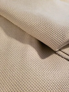 MINI CHEVRON TAN CREAM WOVEN REMNANT OUTDOOR FABRIC - Picture 1 of 3