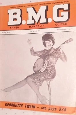 Vintage Old Tune Magazine Music BMG Banjo Madolin Guitar Sept 1968 Instruments - Image 1 of 4