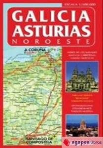 MAPA GALICIA-ASTURIAS (NOROESTE). NUEVO. ENVÍO URGENTE (Librería Agapea) - Imagen 1 de 1