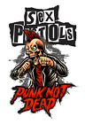 Sex Pistols Punk nicht tot 15 cm x 10 cm Aluminium Wandkunst