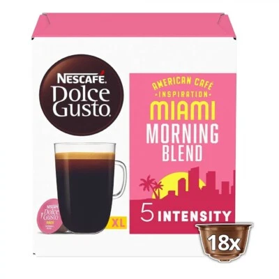 Cápsulas de café Nescafé Dolce Gusto MIAMI Morning Blend paquete XL-18 piezas.- ENVÍO GRATIS Foto 1 de 2