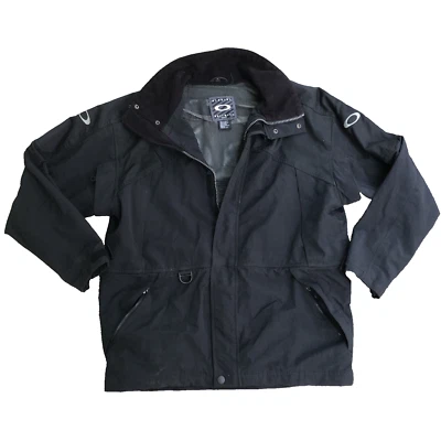 Chaqueta De Colección Oakley Software Negra Esquí Nieve Talla Grande Hombres Y2K Nailon Pesado Foto 1 de 4