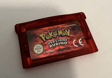 POKEMON RUBINO NINTENDO GAME BOY ADVANCE ITALIANO FUNZIONANTE GBA VIDEOGIOCO