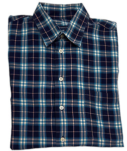 Burberry London Men's Cotton Button Down Dress Shirt Long Sleeve Size Large